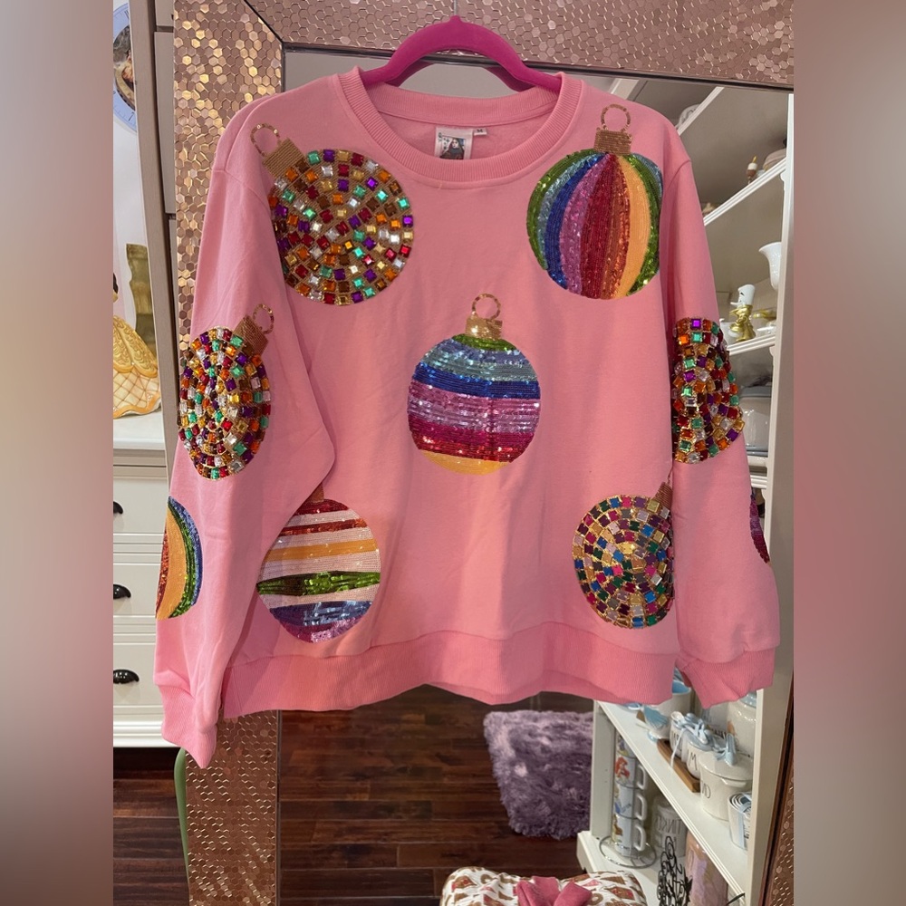 Queen of sparkles ornament sweatshirt